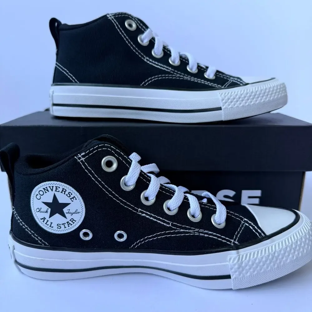 Converse CTAS Malden Street Mid A04821F Black Kids 3.5 New In Box